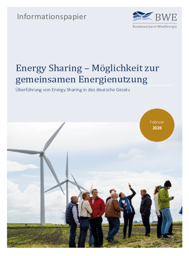 Informationspapier: Energy Sharing – Möglichkeit zur gemeinsamen Energienutzung