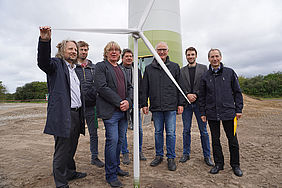 Einweihung des 6. Berliner Windrads Einweihung 6. Windrad Berlin
