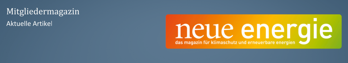 Mitgliederbanner Neue Energie Magazin