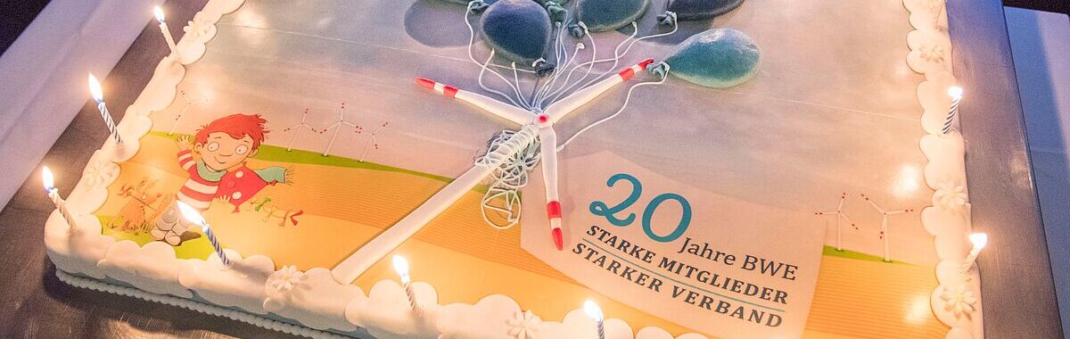 Banner 20 Jahre BWE Feier