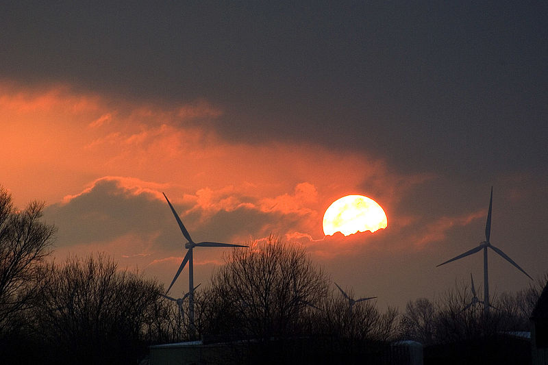 WEA im Sonnenuntergang WEA im Sonnenuntergang