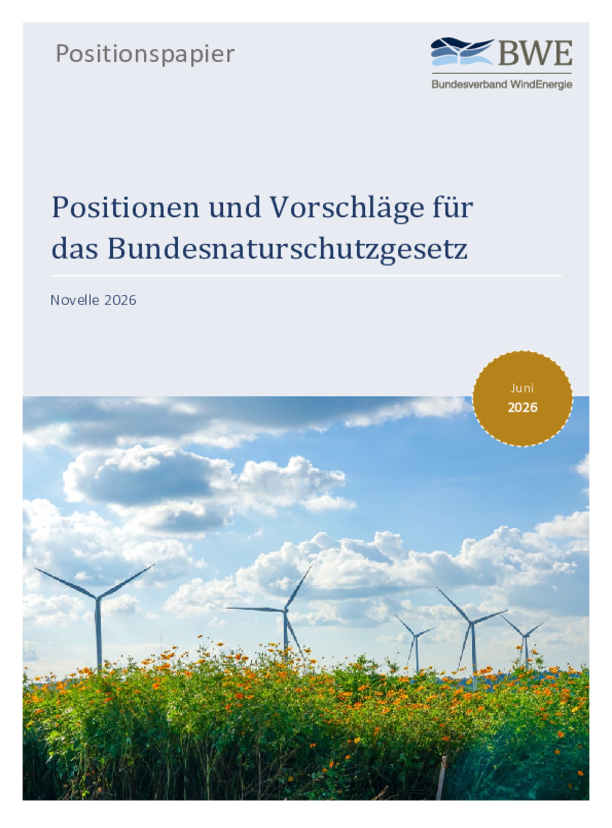 Positionspapier: Positionen und Vorschläge für das Bundesnaturschutzgesetz