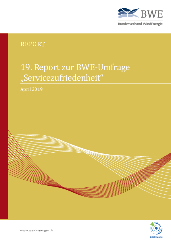 BWE-Serviceumfrage 2019 (04/2019) BWE-Serviceumfrage 2019 (04/2019)