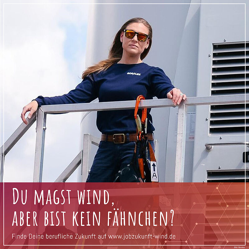 Du magst Wind, aber bist kein Fähnchen! Kampagnenmotiv - "Du magst Wind, aber bist kein Fähnchen?"