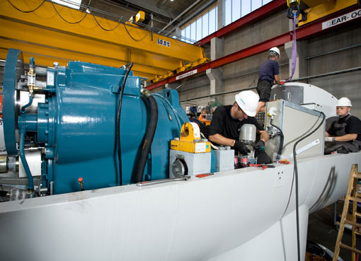 Gondelmontage © Siemens Pressebild Gondelmontage © Siemens Pressebild