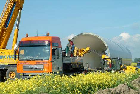 Trumtransport im Rapsfeld ©BWE Trumtransport im Rapsfeld